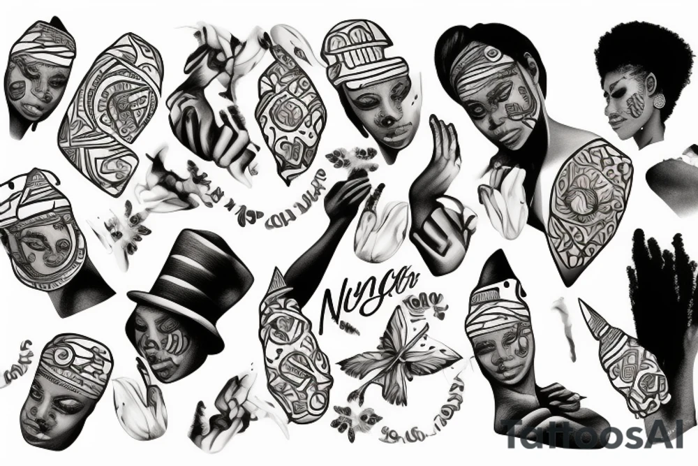 niger in mayonnaise tattoo idea