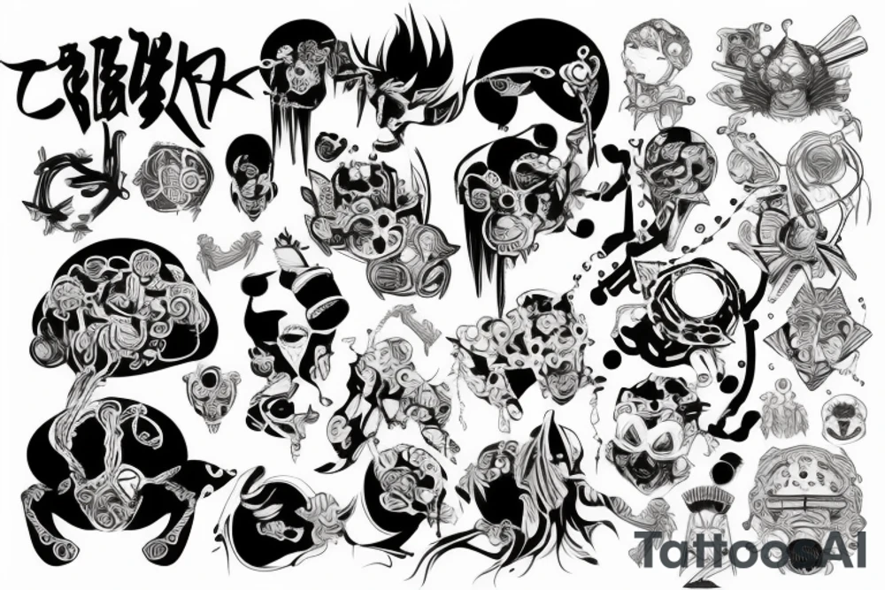 Cyberpank tattoo idea