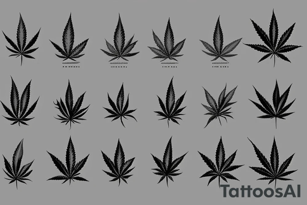 Marijuana tattoo idea