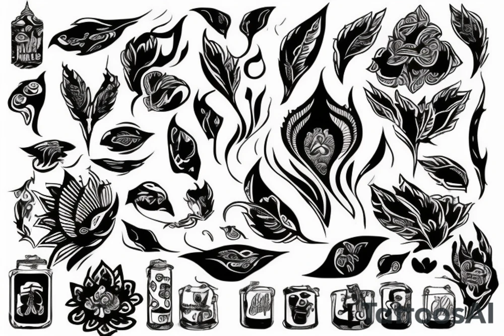 Самурай с Драконом tattoo idea