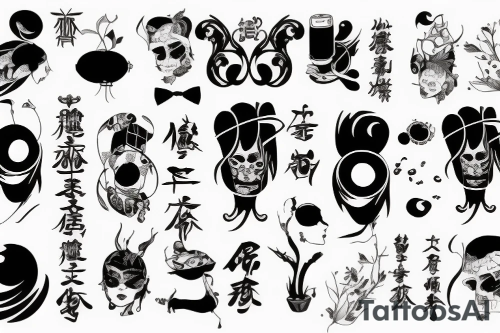Самурай с Драконом tattoo idea
