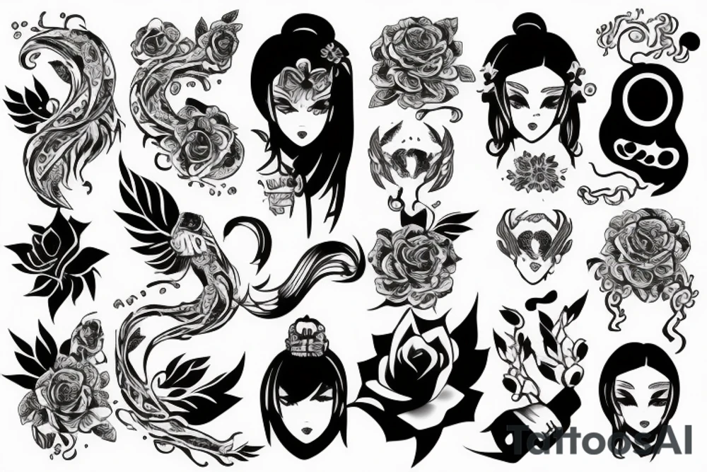 Дракон tattoo idea