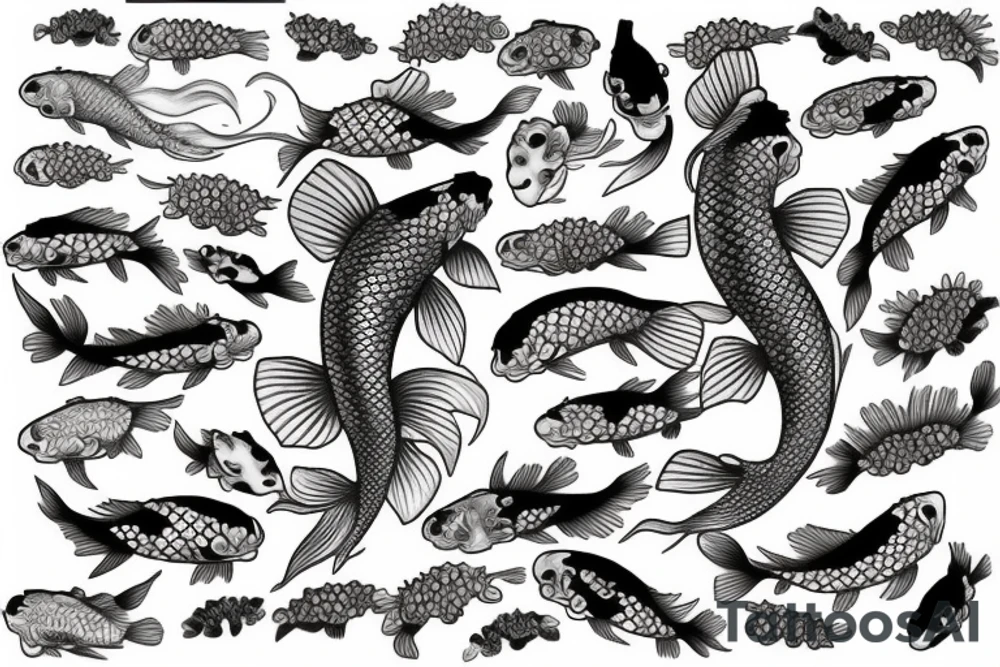 Japanese Koi fish tattoo idea