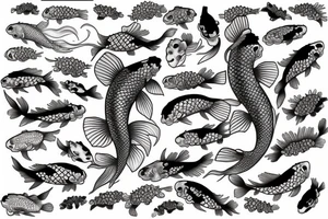 Japanese Koi fish tattoo idea