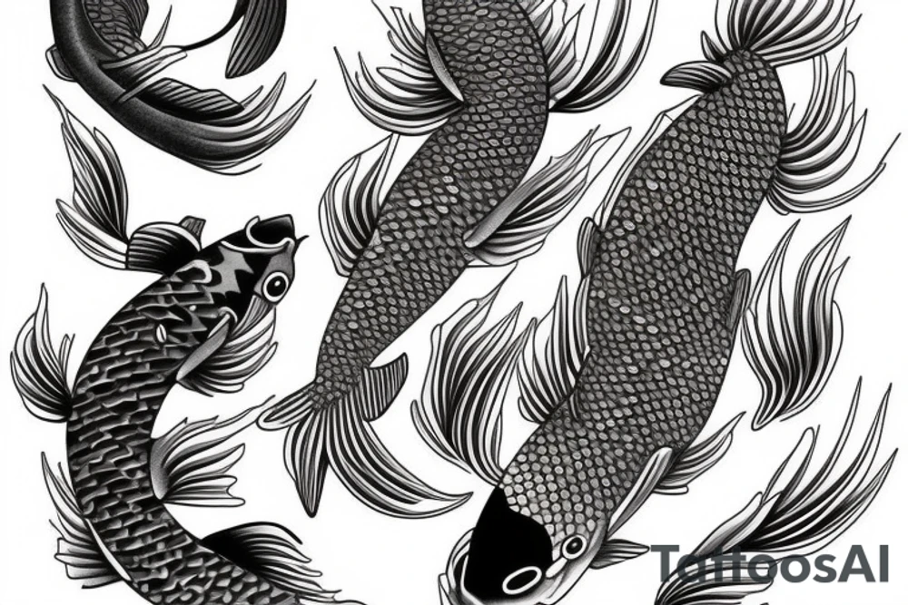 Japanese Koi fish tattoo idea