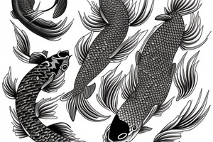 Japanese Koi fish tattoo idea