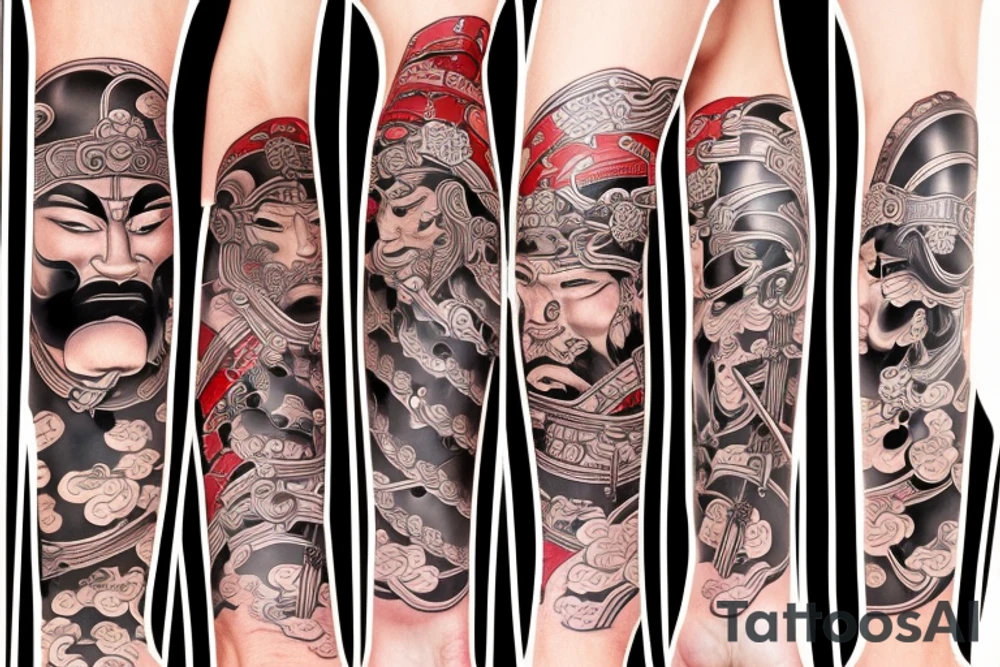 Japanese samurai tattoo idea