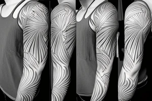 tropical sleeve tattoo idea
