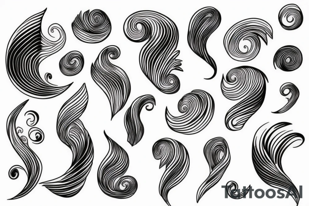 waves sleeve tattoo idea