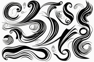waves sleeve tattoo idea