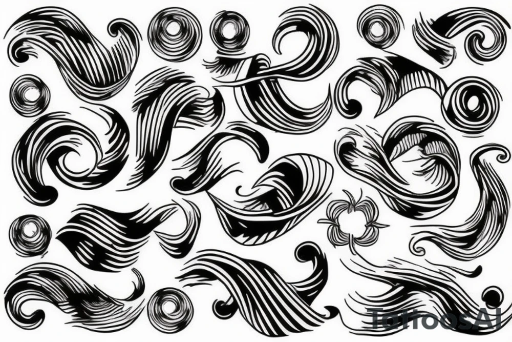 waves sleeve tattoo idea