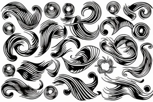 waves sleeve tattoo idea