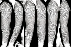 waves sleeve tattoo idea