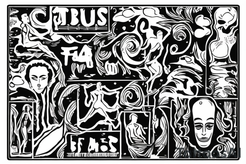 Albert Camus’s The Stranger walking on the beach. tattoo idea