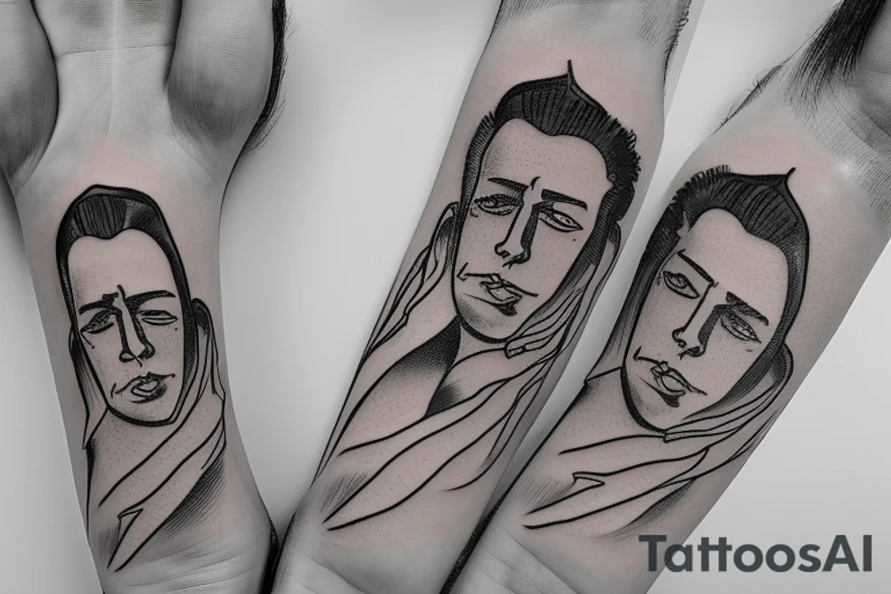 Albert Camus’s The Stranger walking on the beach. tattoo idea