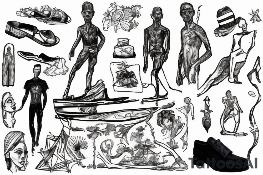 Albert Camus’s The Stranger walking on the beach. tattoo idea
