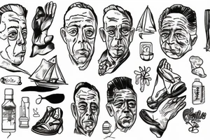 Albert Camus’s The Stranger walking on the beach. tattoo idea