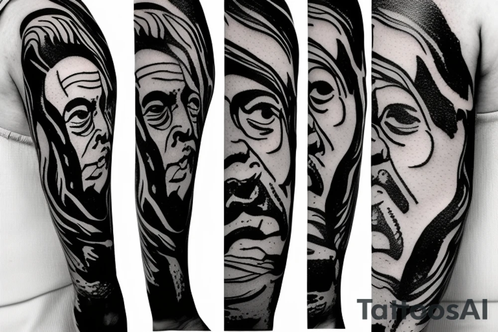 Albert Camus’s The Stranger walking on the beach. tattoo idea