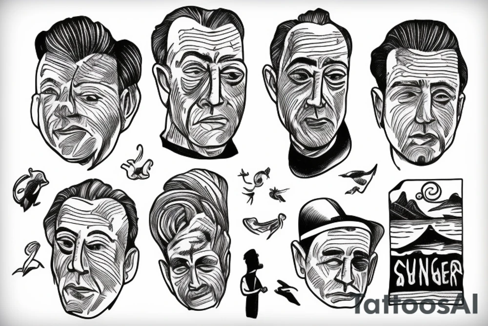 Albert Camus’s The Stranger walking on the beach. tattoo idea