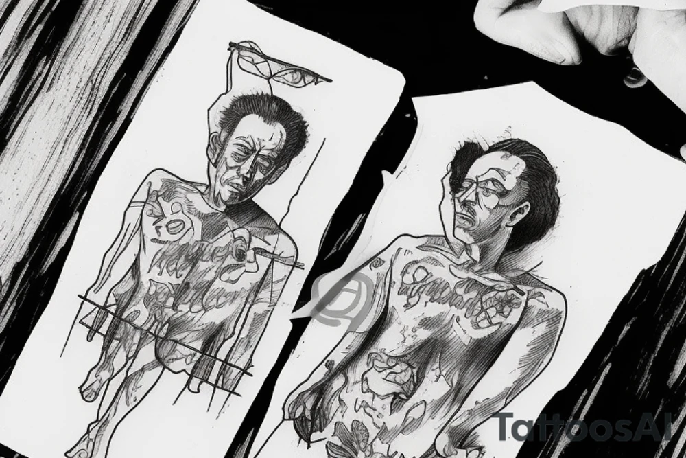 Albert Camus’s The Stranger walking on the beach. tattoo idea