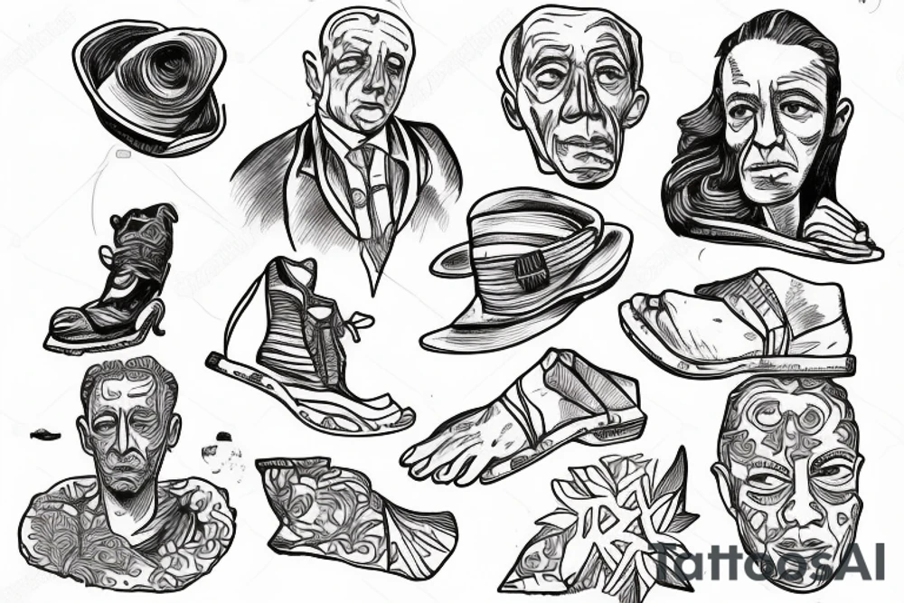 Albert Camus’s The Stranger walking on the beach. tattoo idea
