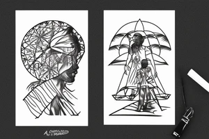 Albert Camus’s The Stranger walking on the beach under the sun. tattoo idea
