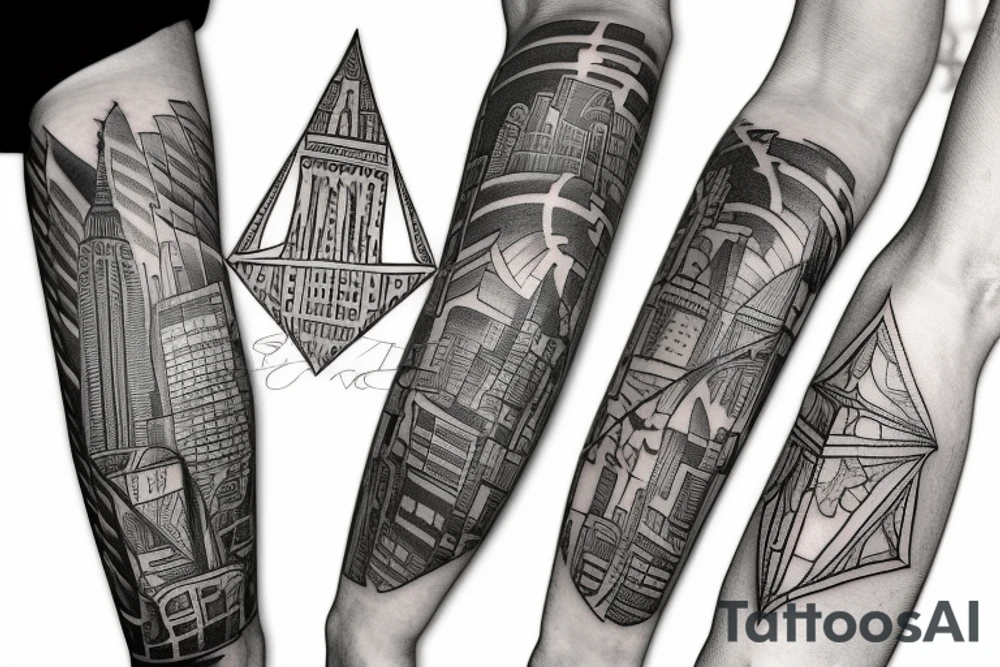New York City streets tattoo idea