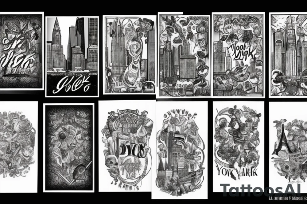 New York City streets tattoo idea