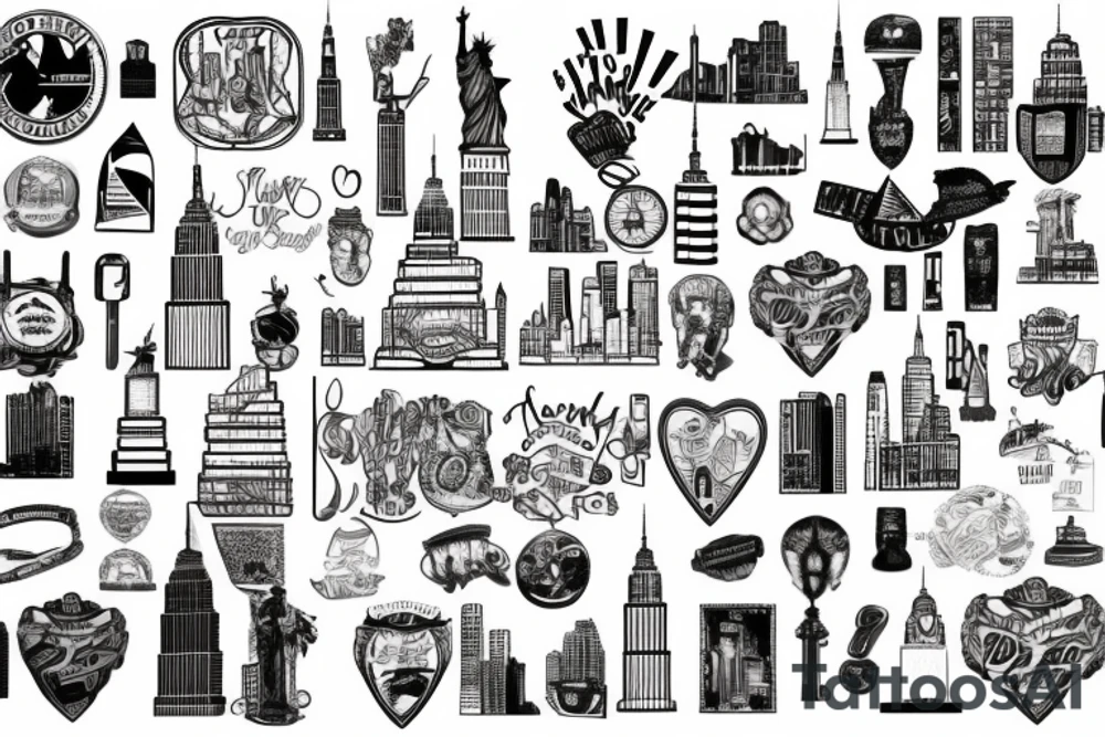 New York City streets tattoo idea