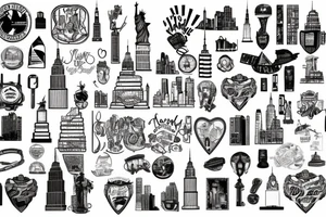New York City streets tattoo idea