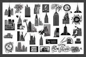New York City streets tattoo idea