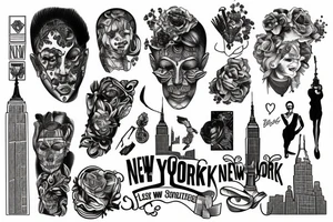 New York City streets tattoo idea