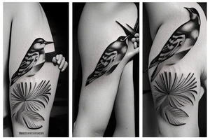Woodpecker bird tattoo idea