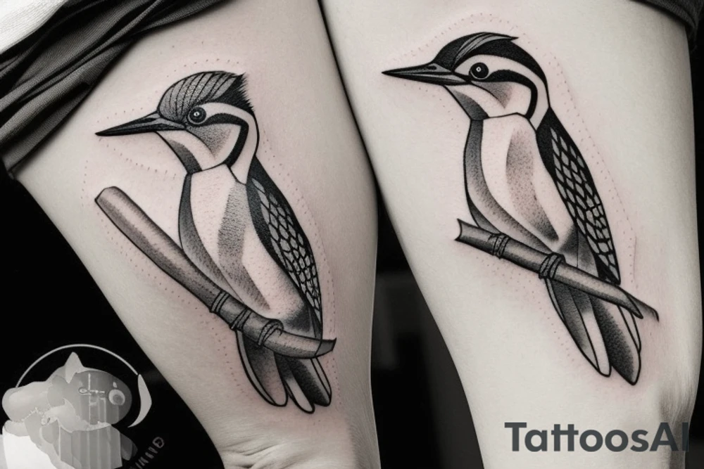 create a woodpecker bird tattoo tattoo idea