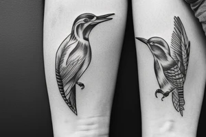 create a woodpecker bird tattoo tattoo idea