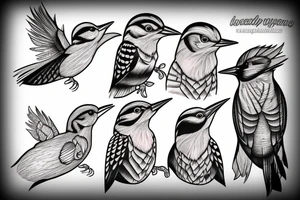 create a woodpecker bird tattoo tattoo idea