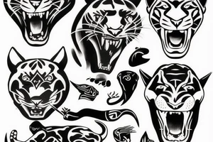 panther tattoo idea
