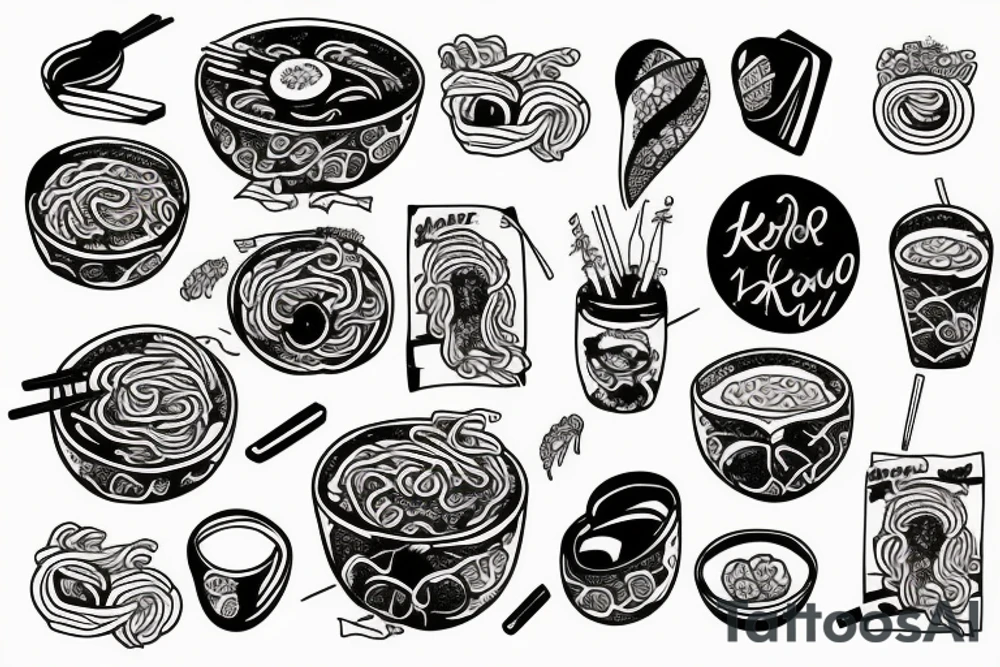 ramen tattoo idea