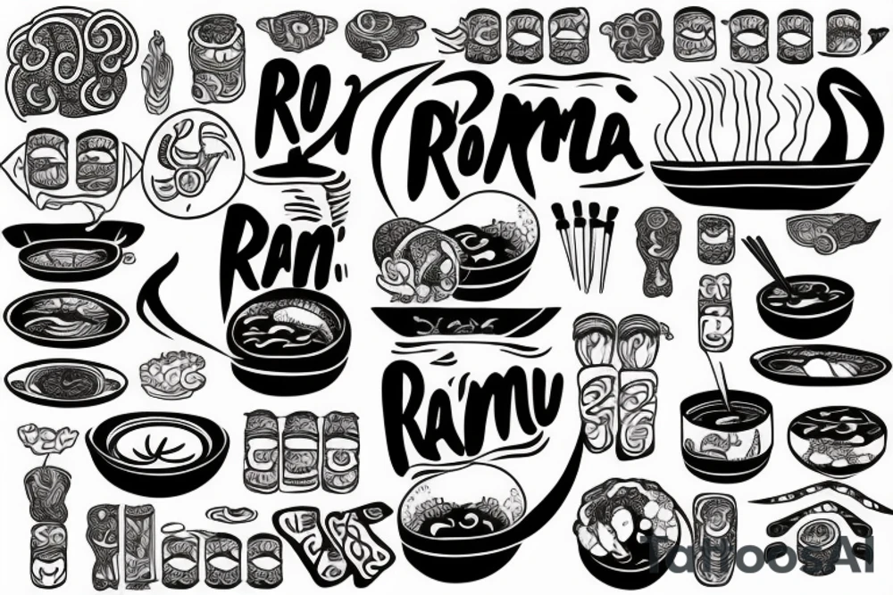 ramen tattoo idea