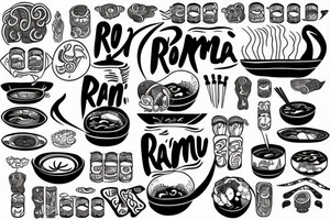 ramen tattoo idea