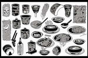 ramen tattoo idea