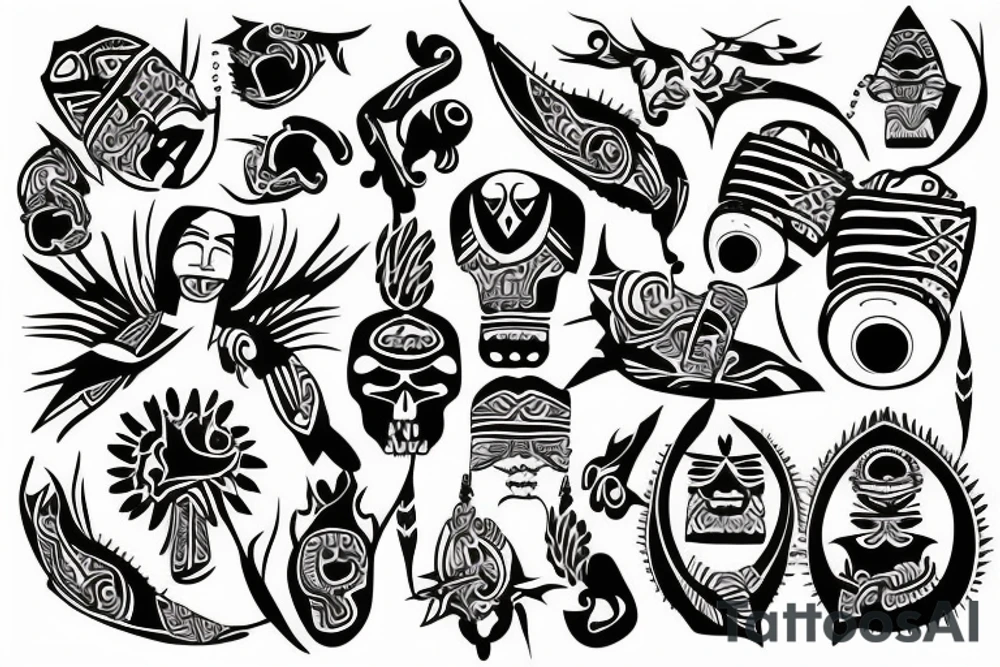 Familia, amigos, vivir el presente tattoo idea