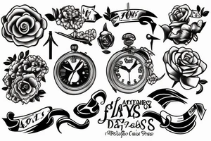 time flies tattoo idea