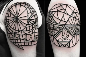 A globe wearing a crown. tattoo idea