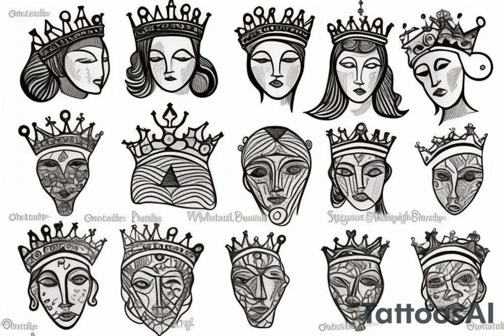 The Earth wearing a crown. tattoo idea