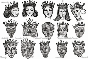 The Earth wearing a crown. tattoo idea