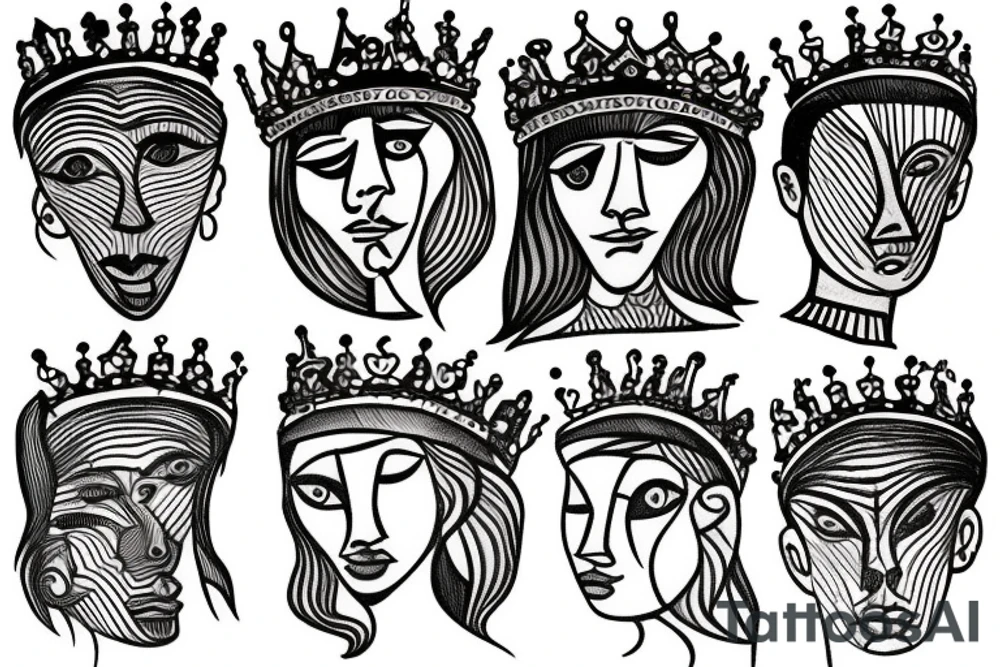 The Earth wearing a crown. tattoo idea