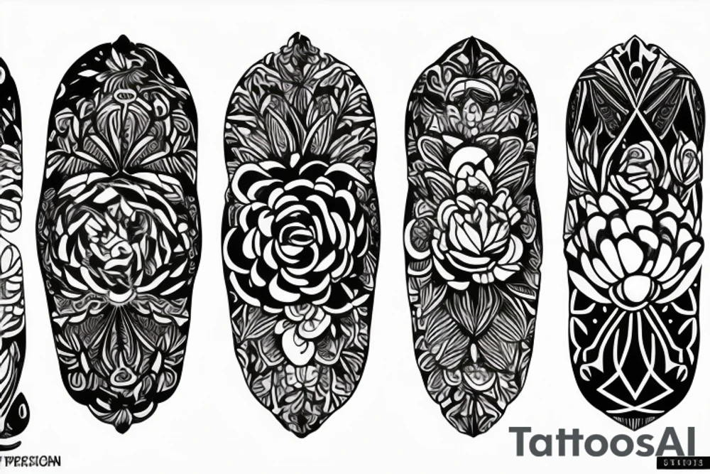 Peonies tattoo idea