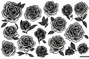 Peonies tattoo idea