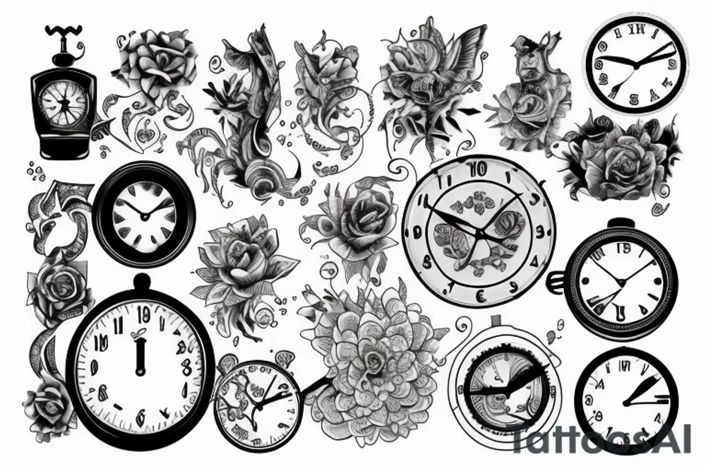 Clock tattoo tattoo idea